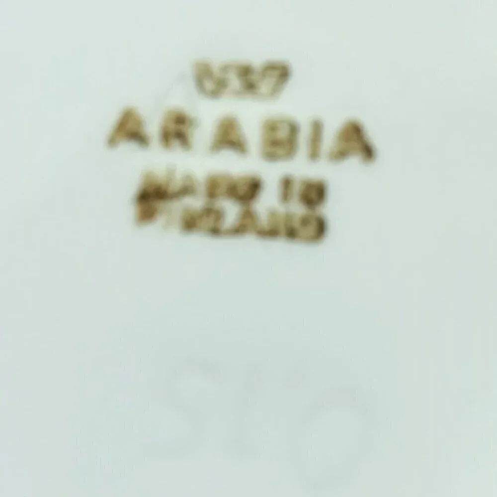 Arabia Finland Ribbons Pink Mini Covered Sugar Bowl & Creamer Pitcher Set - Picture 7 of 8